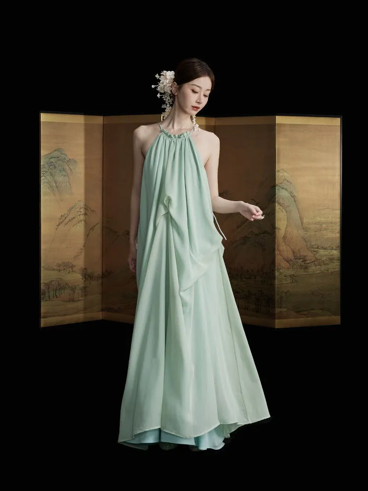 American-Sleeve Ciffon Long Elegant Cover Dress