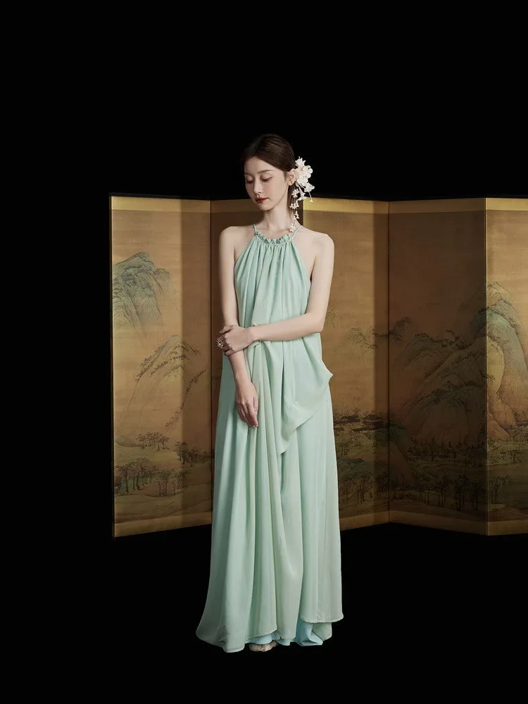 American-Sleeve Ciffon Long Elegant Cover Dress