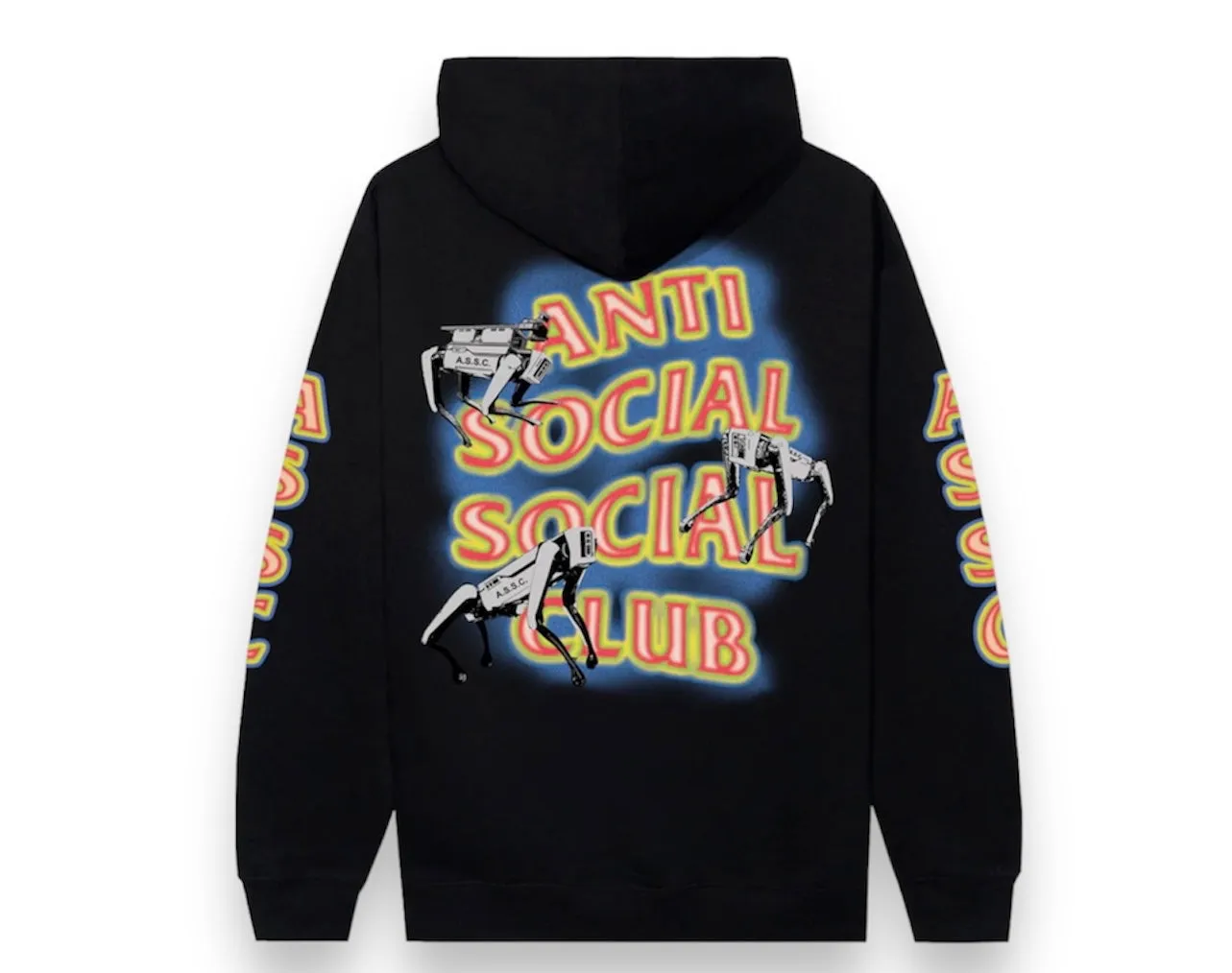 Anti Social Social Club Cyber Dogs Black Hoodie