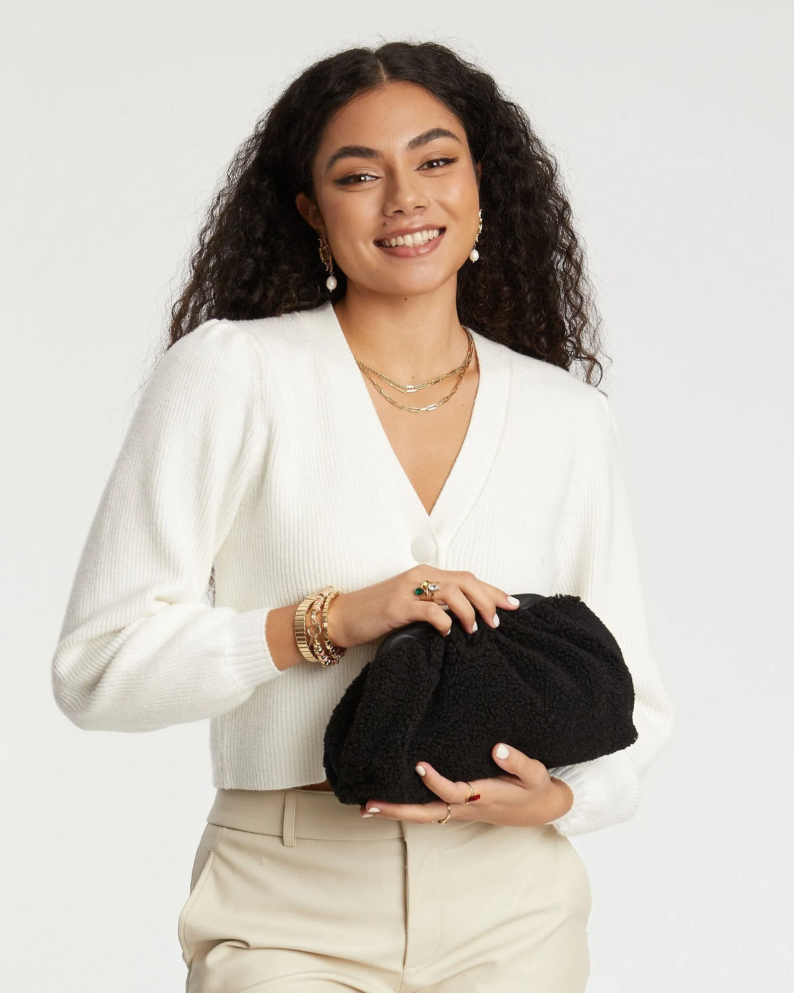 Black Vicci Clutch Bag