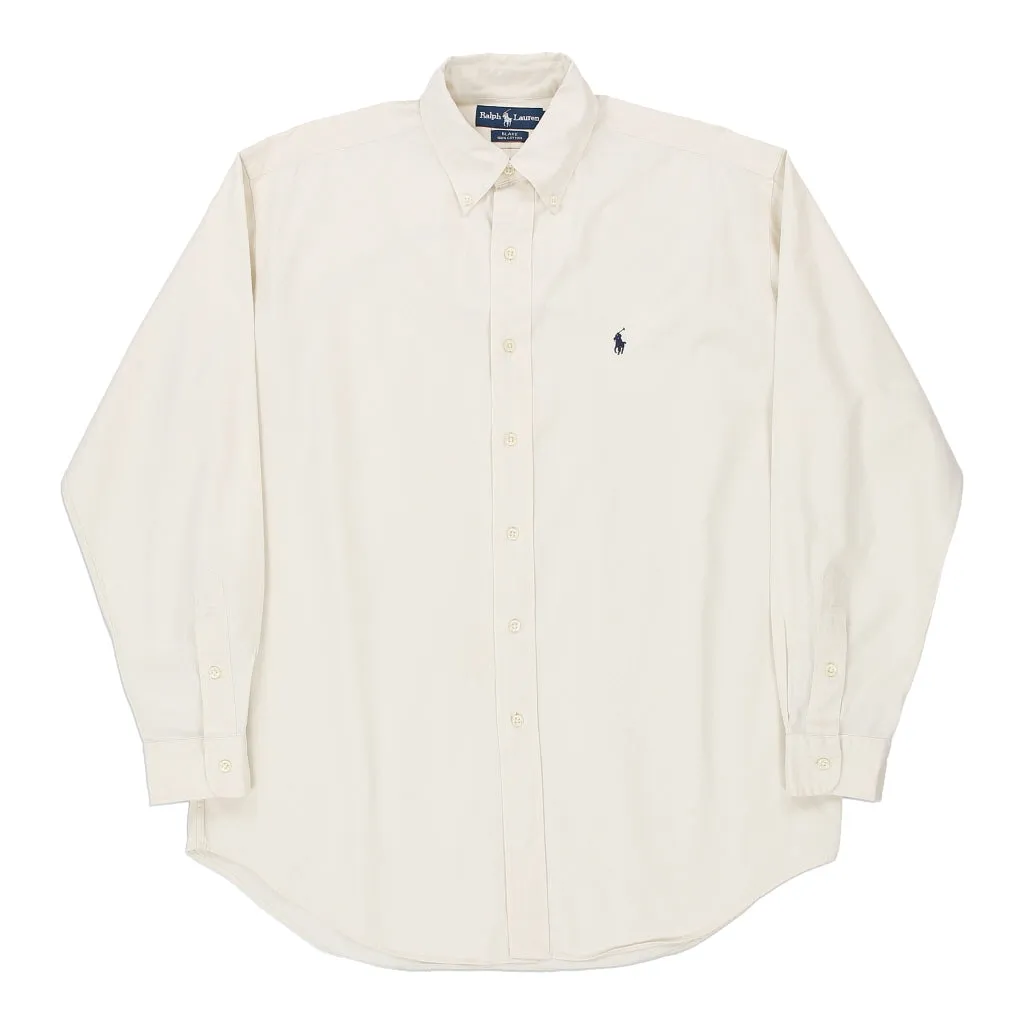 Blake Ralph Lauren Shirt - Medium Cream Cotton