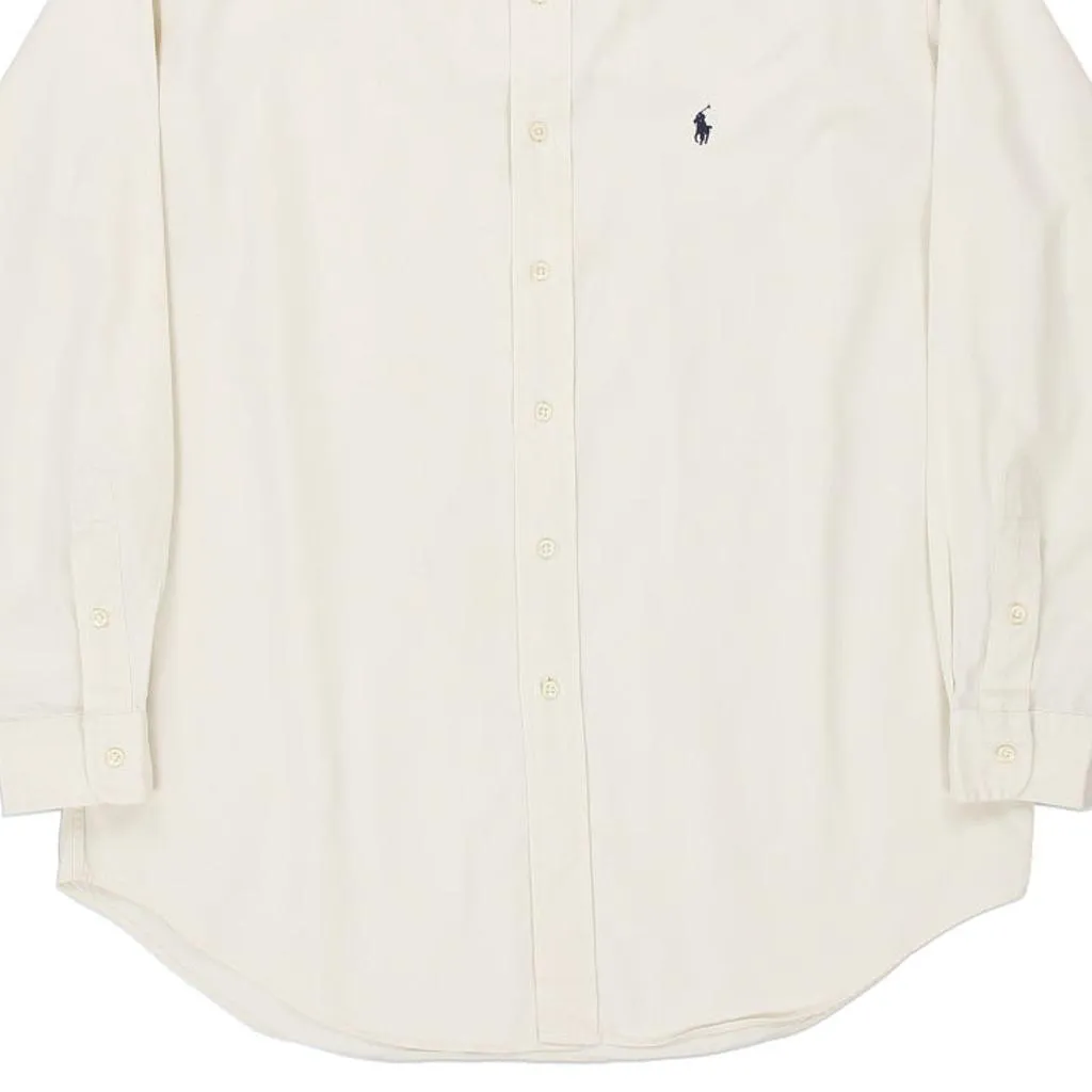 Blake Ralph Lauren Shirt - Medium Cream Cotton