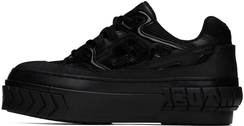 Both Black Tyres Platform Sneakers