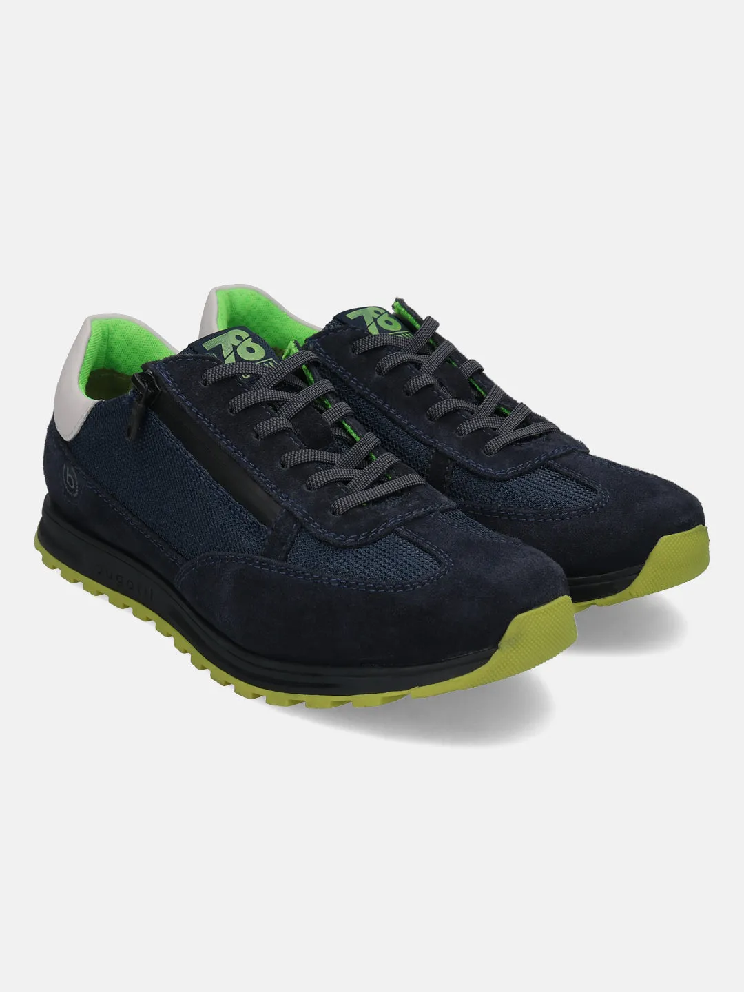 bugatti Dark Blue Suede Sneakers