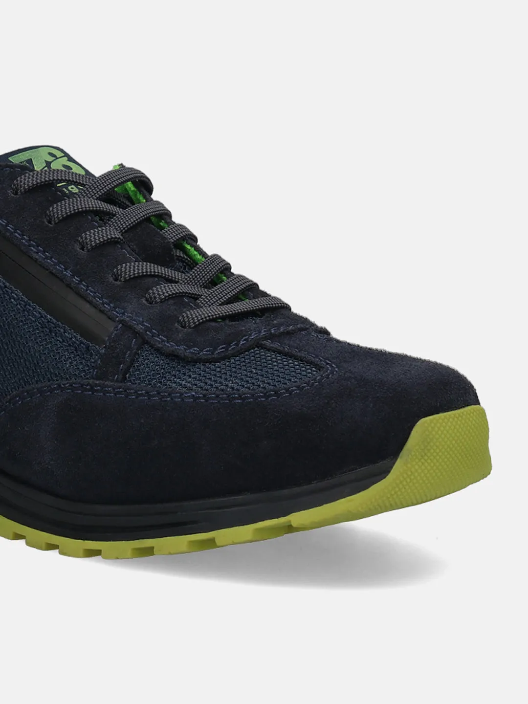 bugatti Dark Blue Suede Sneakers