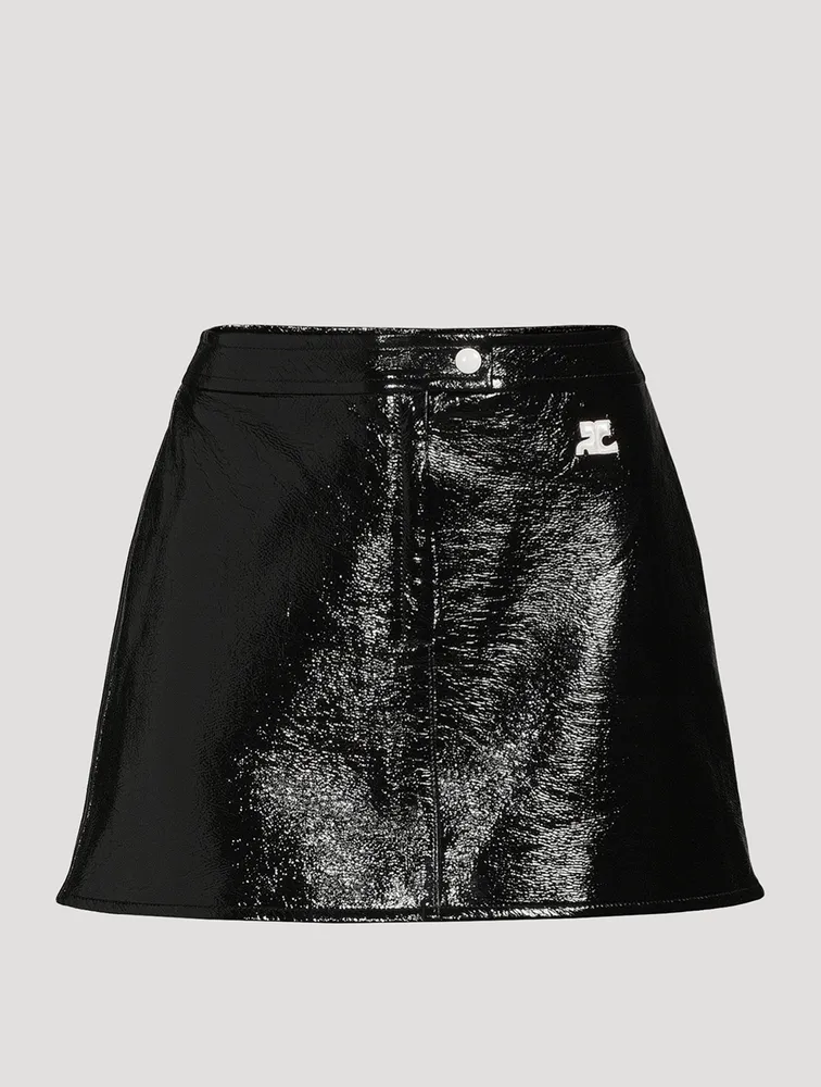 COURRÈGES Reedition Vinyl Mini Skirt