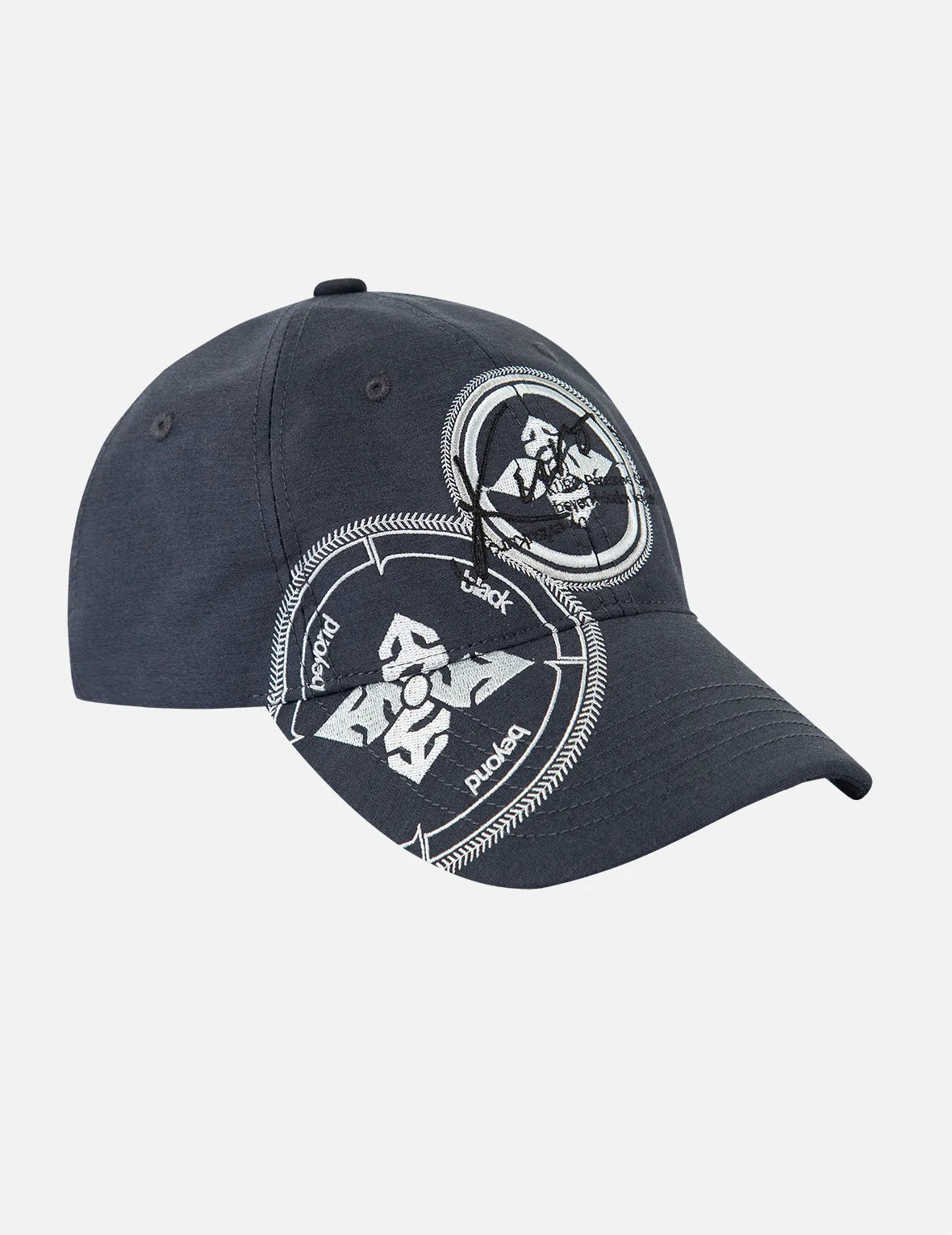 Double Kamon Embroidered Cap