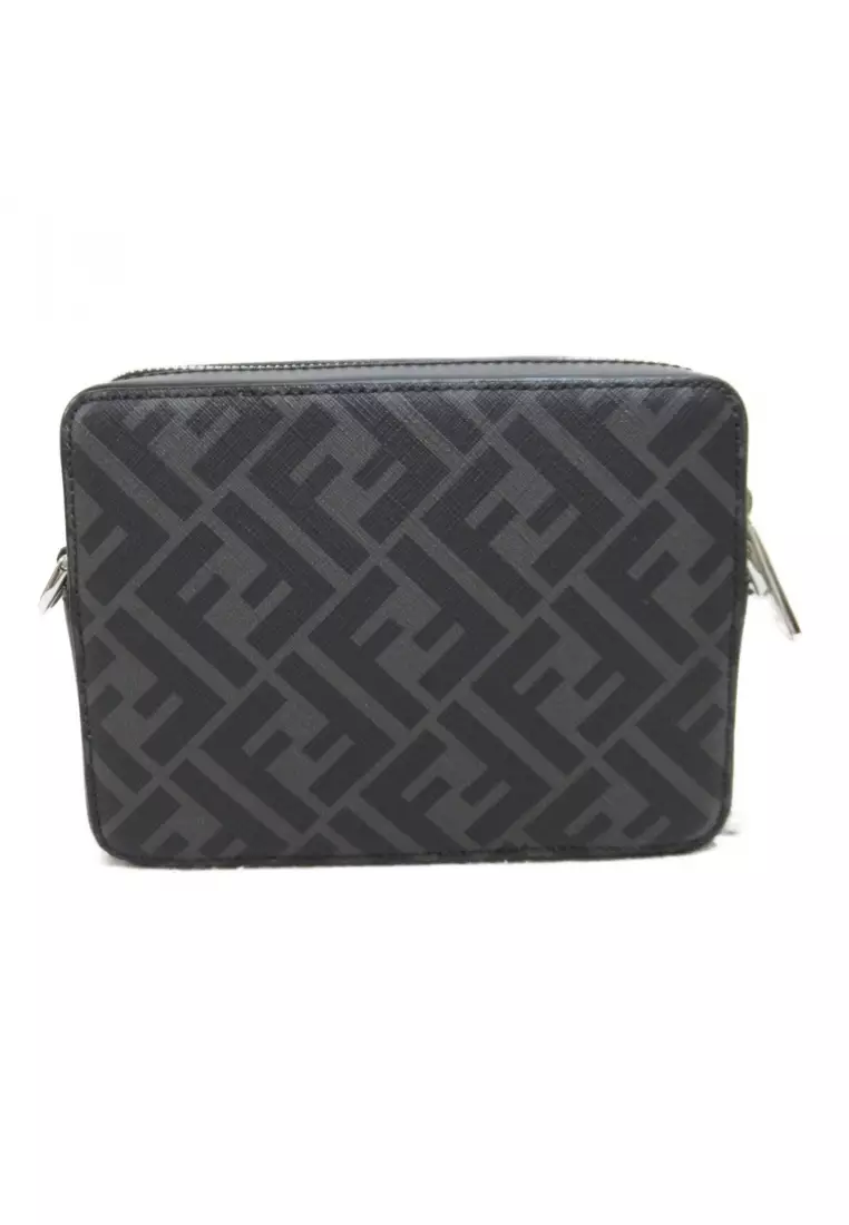 Fendi Pre-loved Fendi organizer Shoulder bag Shoulder bag leather black