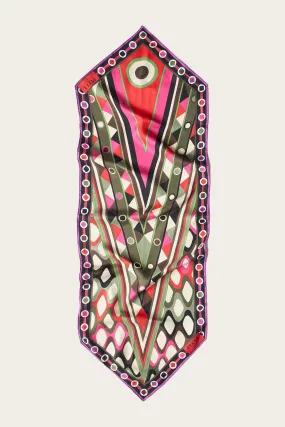 Foulard in seta con stampa Vivara