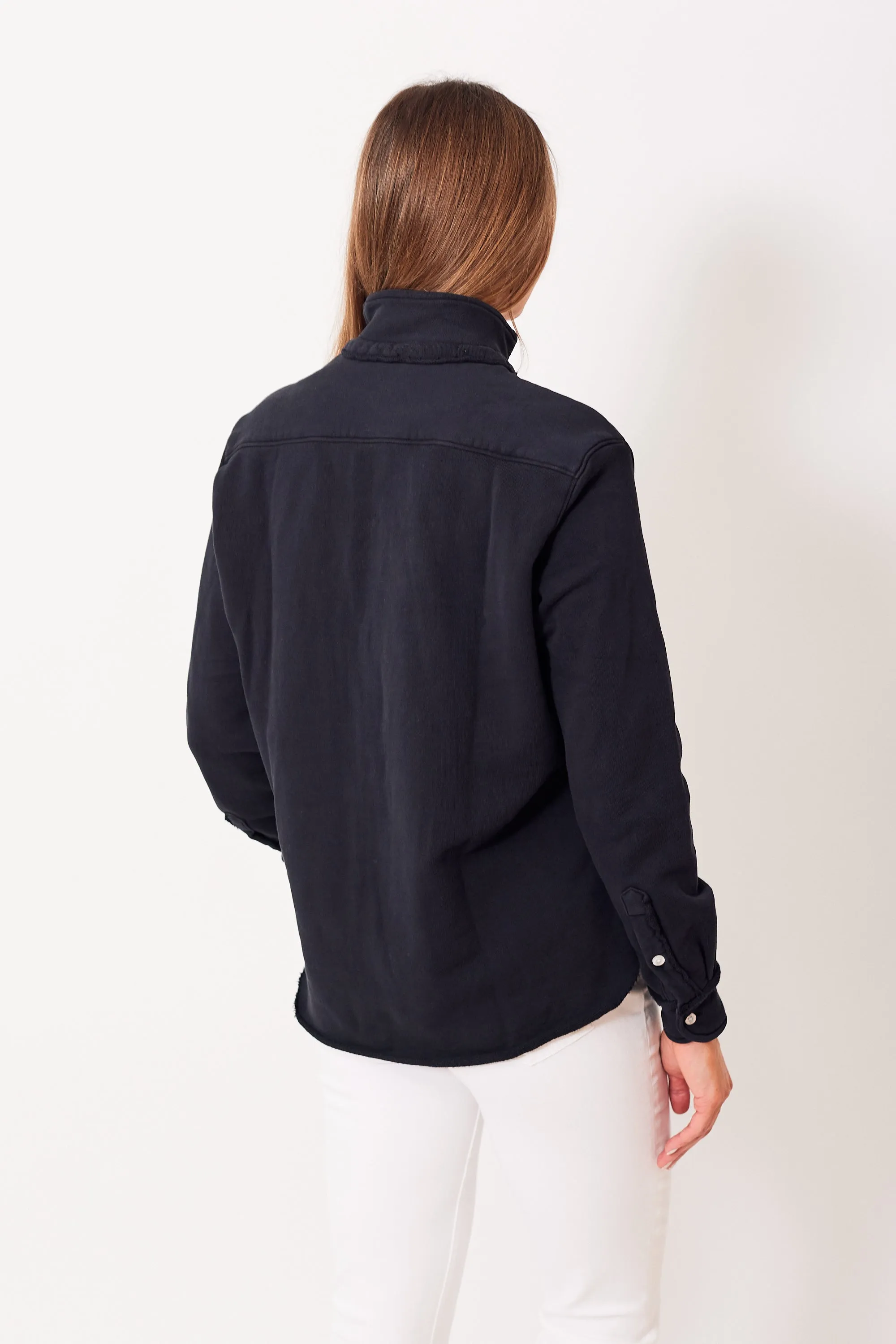 Frank & Eileen Eileen Relaxed Button Up Sweatshirt