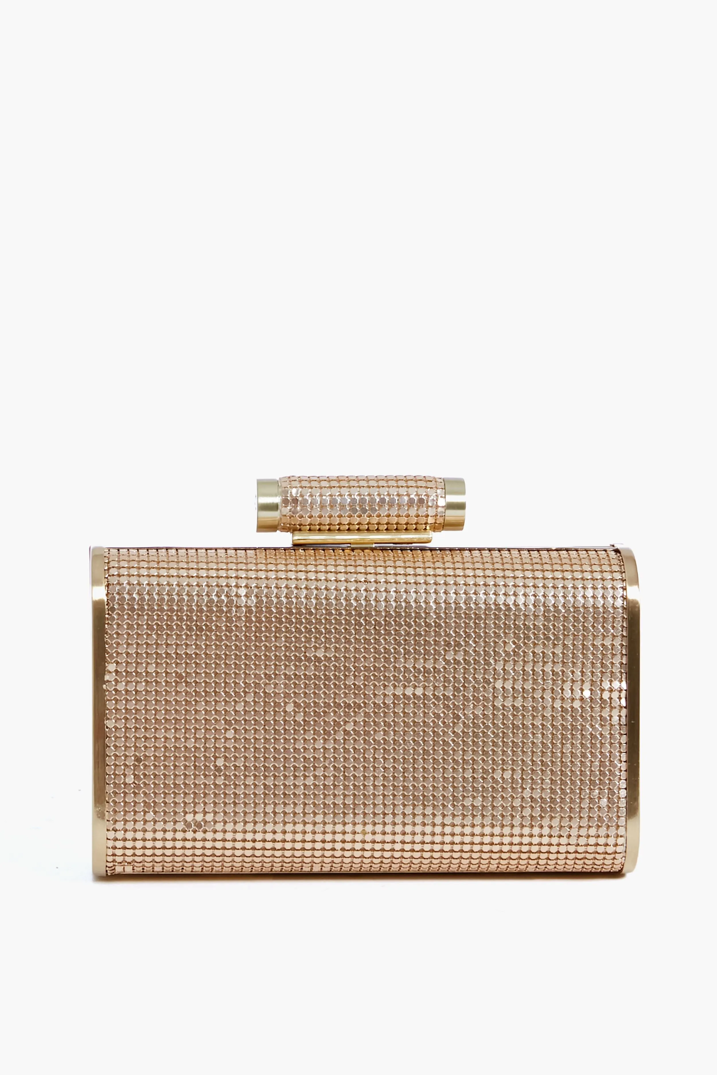 Gold Inca Mesh Clutch