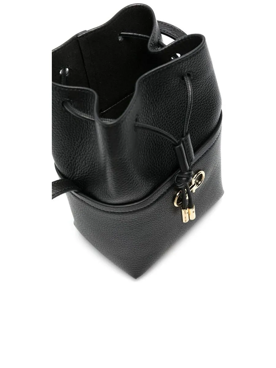 Grained Texture Gancini Clutch