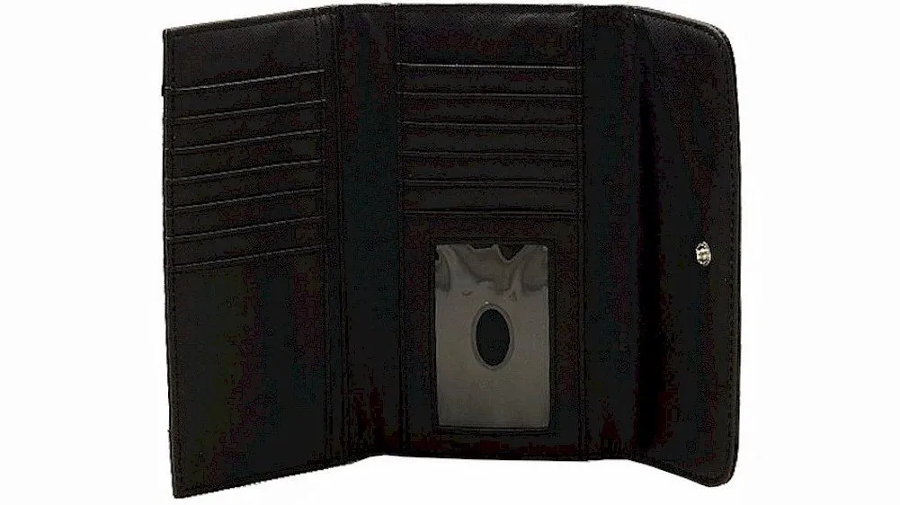 Guess Women's Delaney Slim Clutch Tri-Fold Wallet