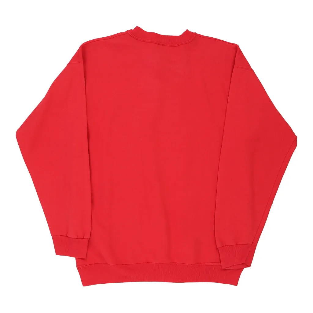 Hanes Nascar Sweatshirt - Medium Red Cotton Blend