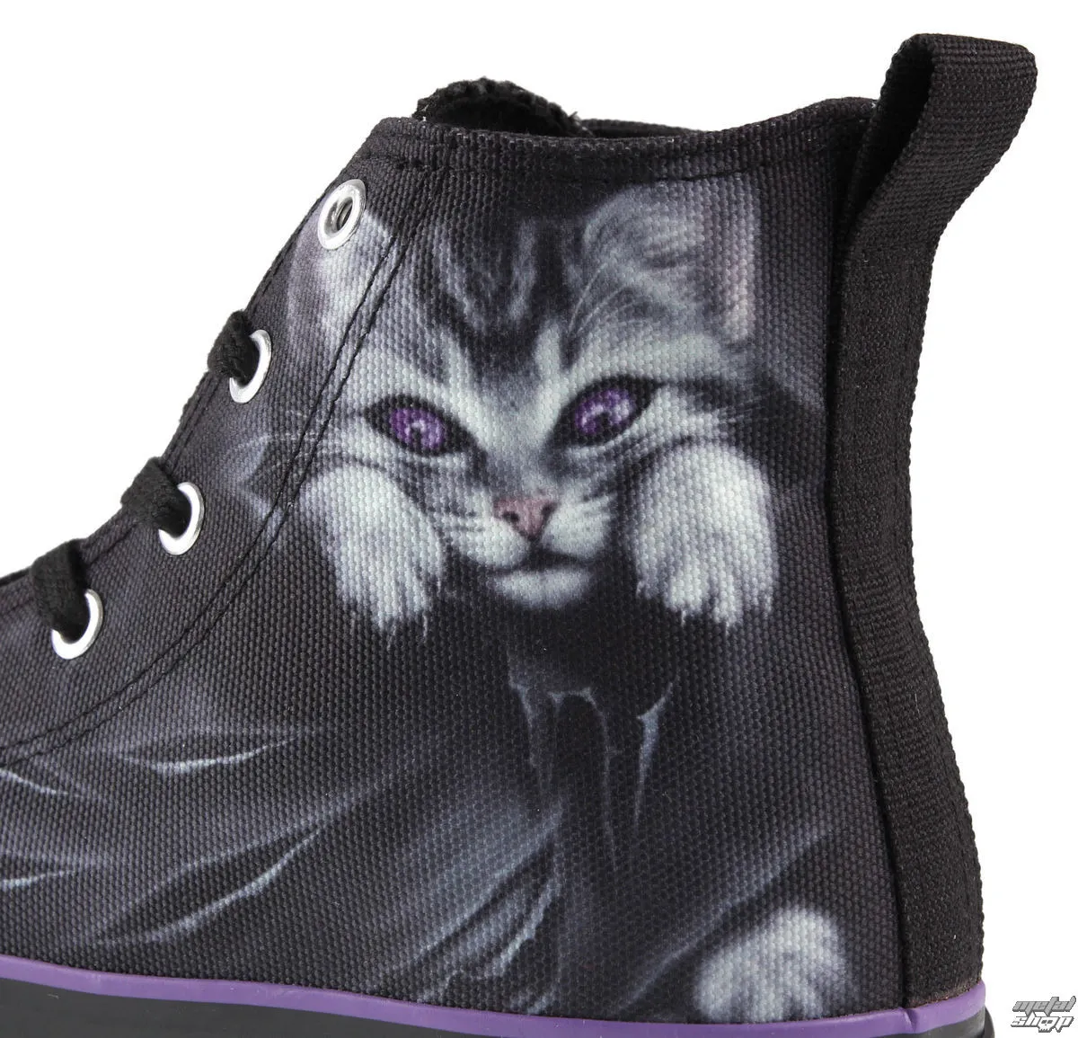 high sneakers women's BRIGHT EYES - SPIRAL - F011S002  -  Metal-shop