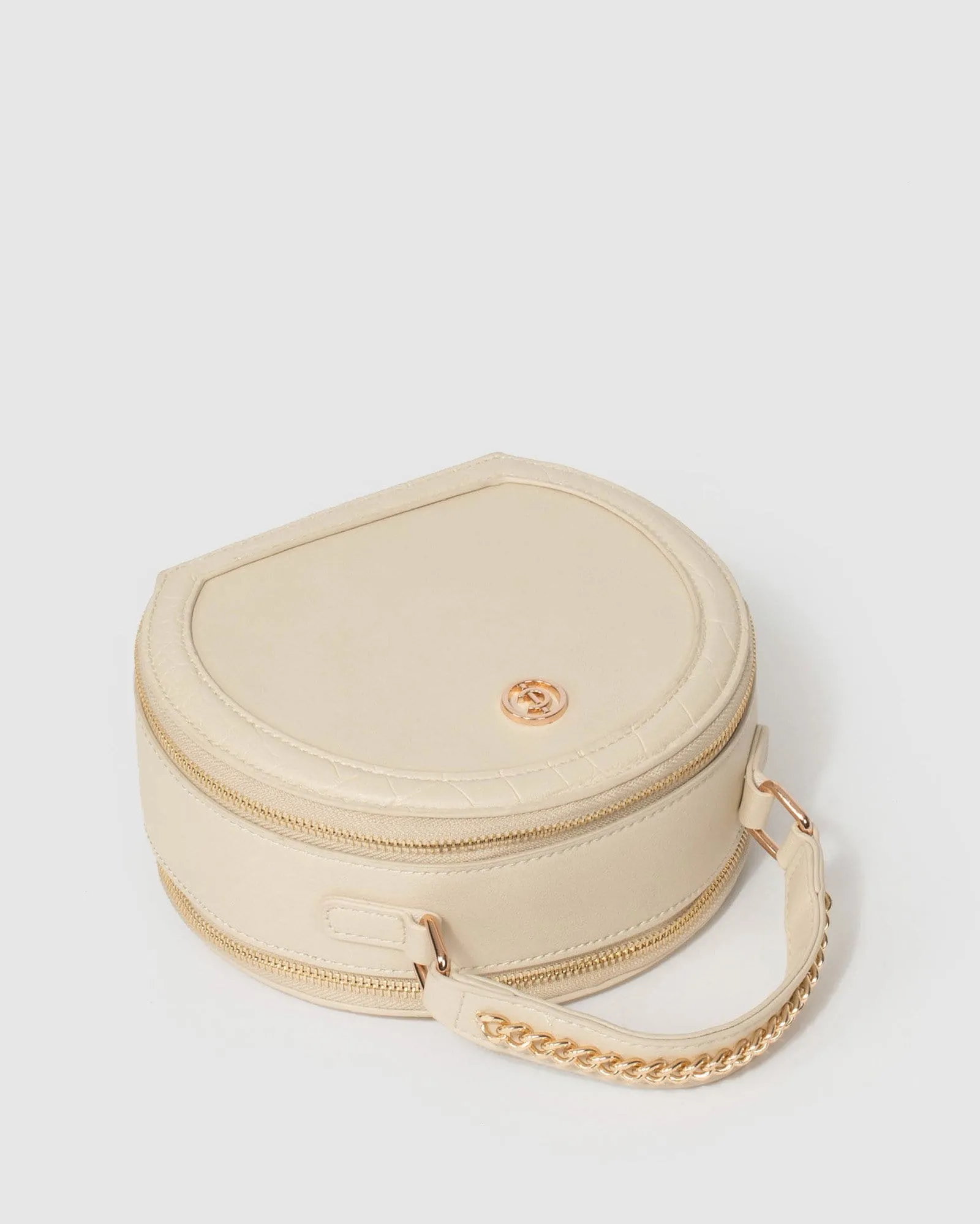 Ivory Ophelia Round Tote Bag