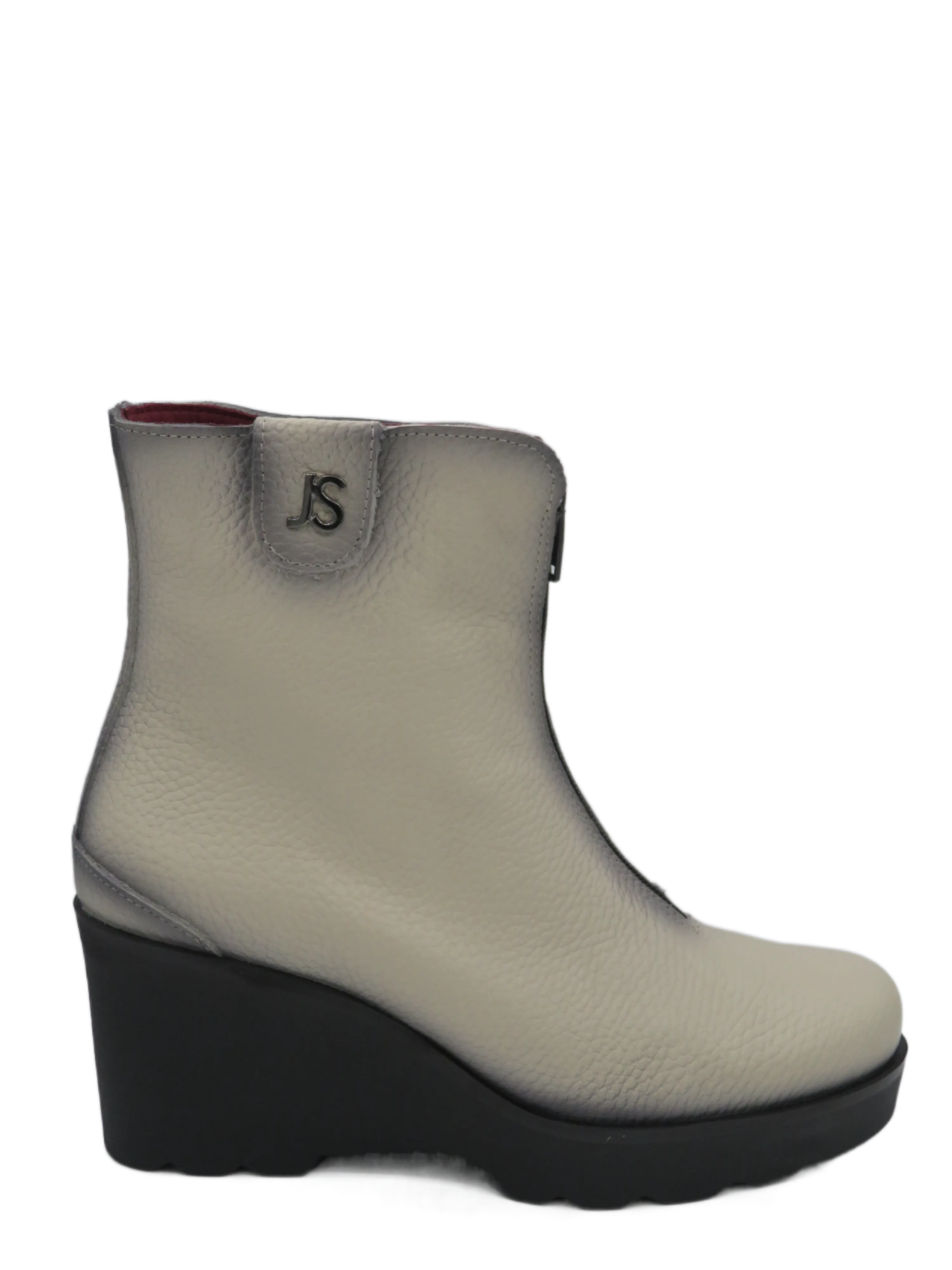 Jose Saenz Wedge Boot with Front Zip