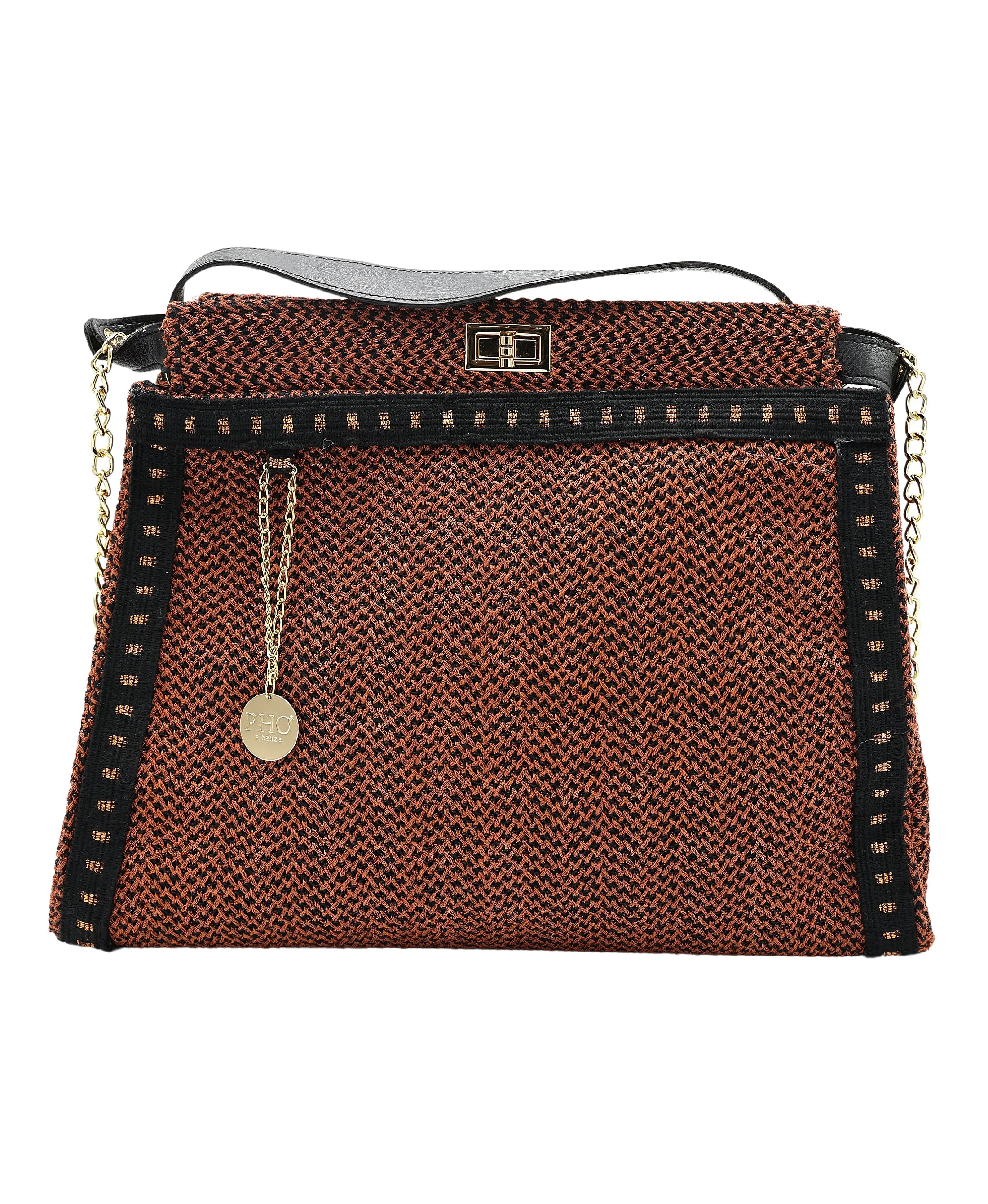 Large Metallic Mesh Handbag