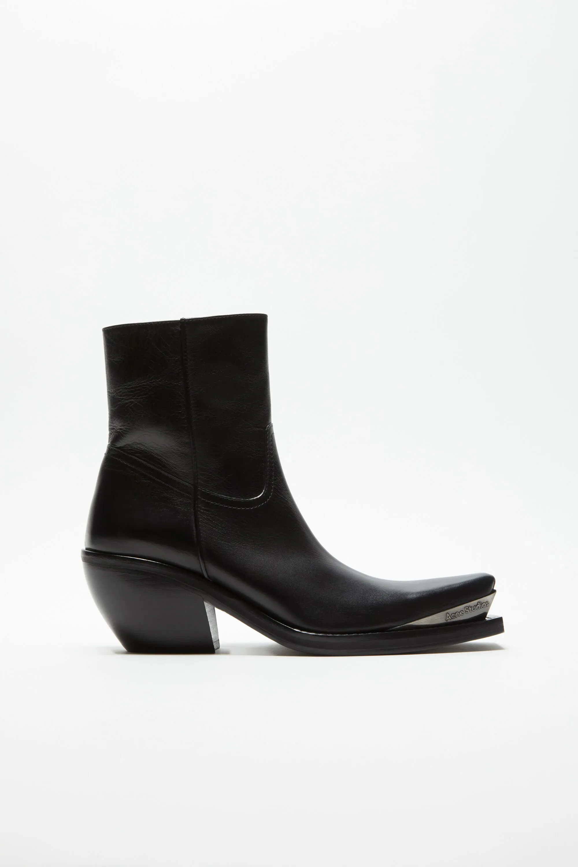 Leather ankle boots