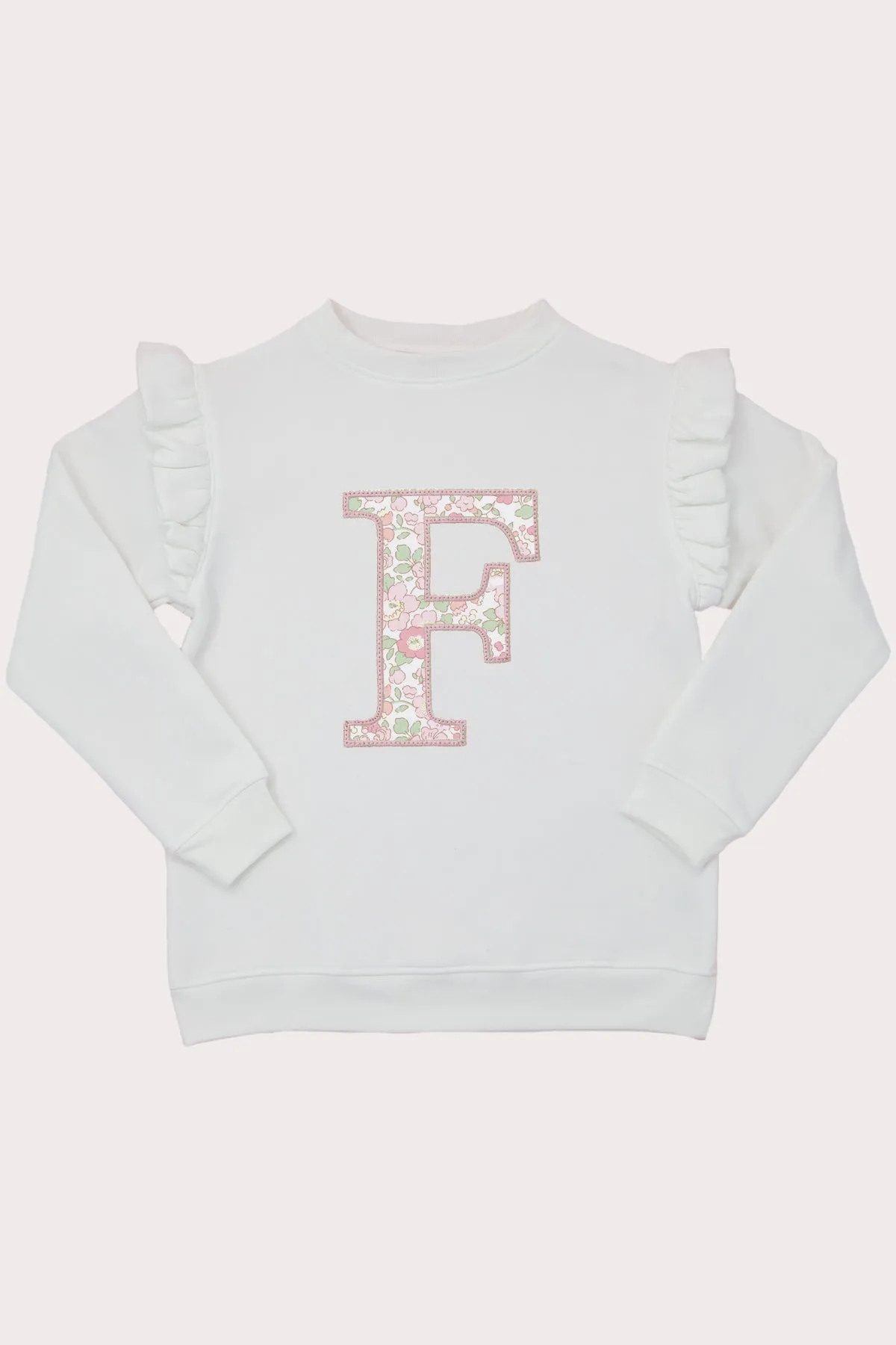Liberty of London Personalised Frill Shoulder Sweatshirt (6M - 10Y)