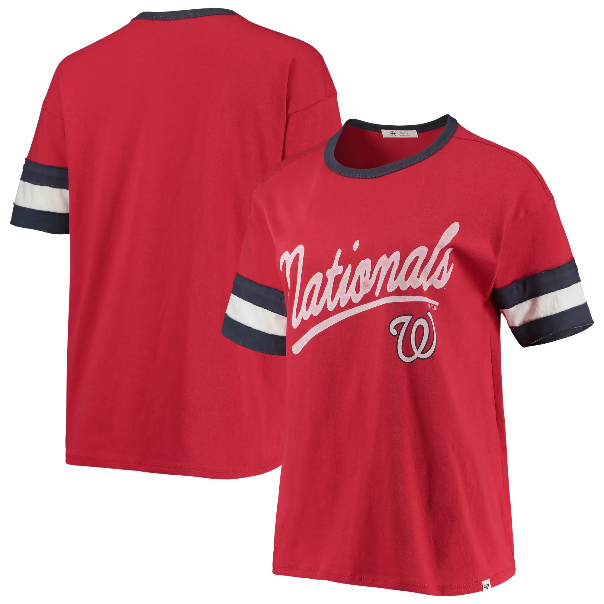 Lids Women's '47 Red Washington Nationals Dani T-Shirt