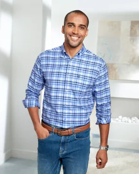 Long Sleeve Patterned Oxford Shirt