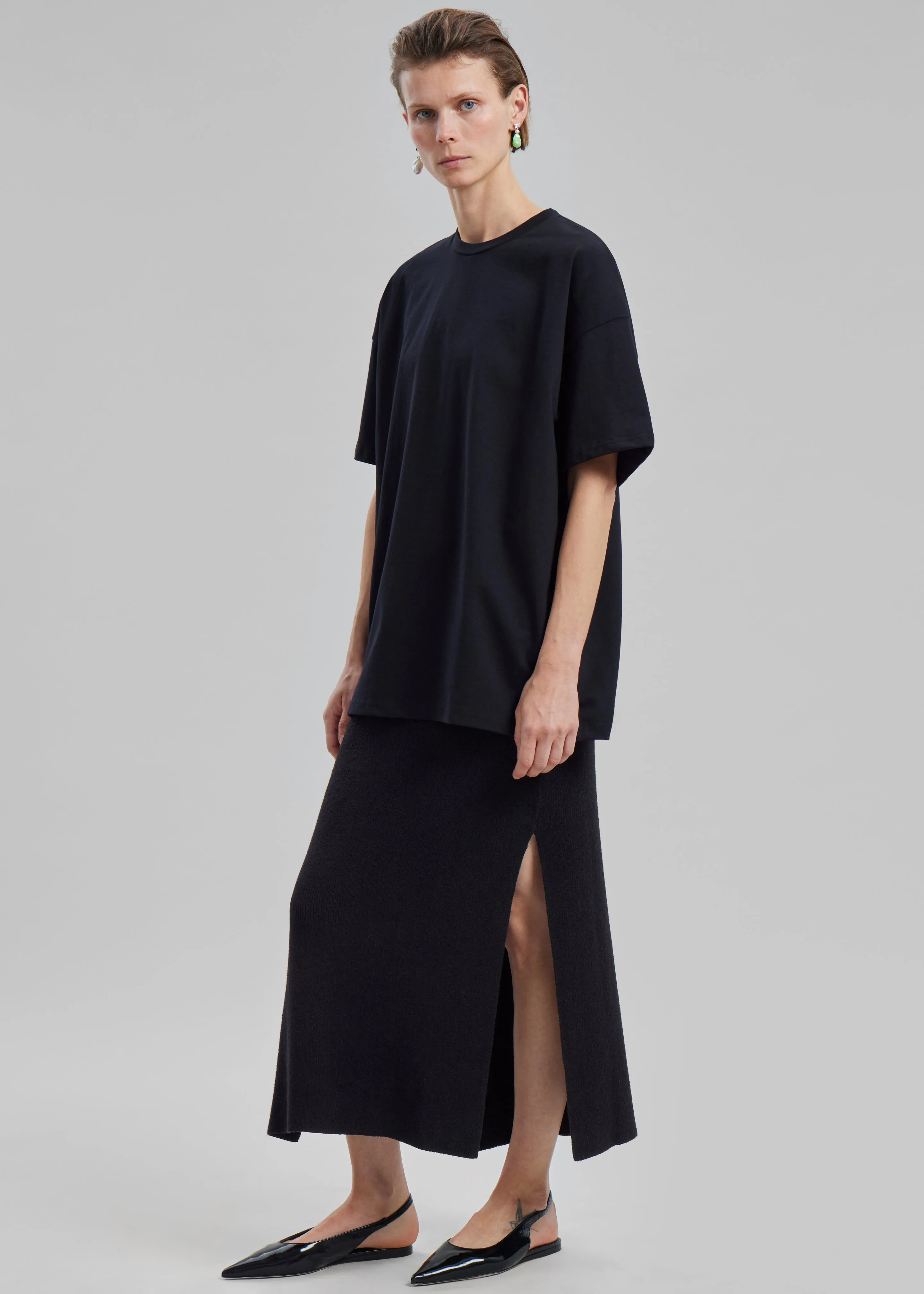 Loulou Studio Aalis Skirt - Black