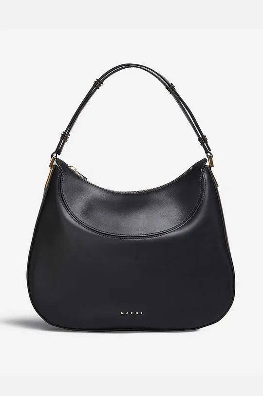 Marni leather handbag black color
