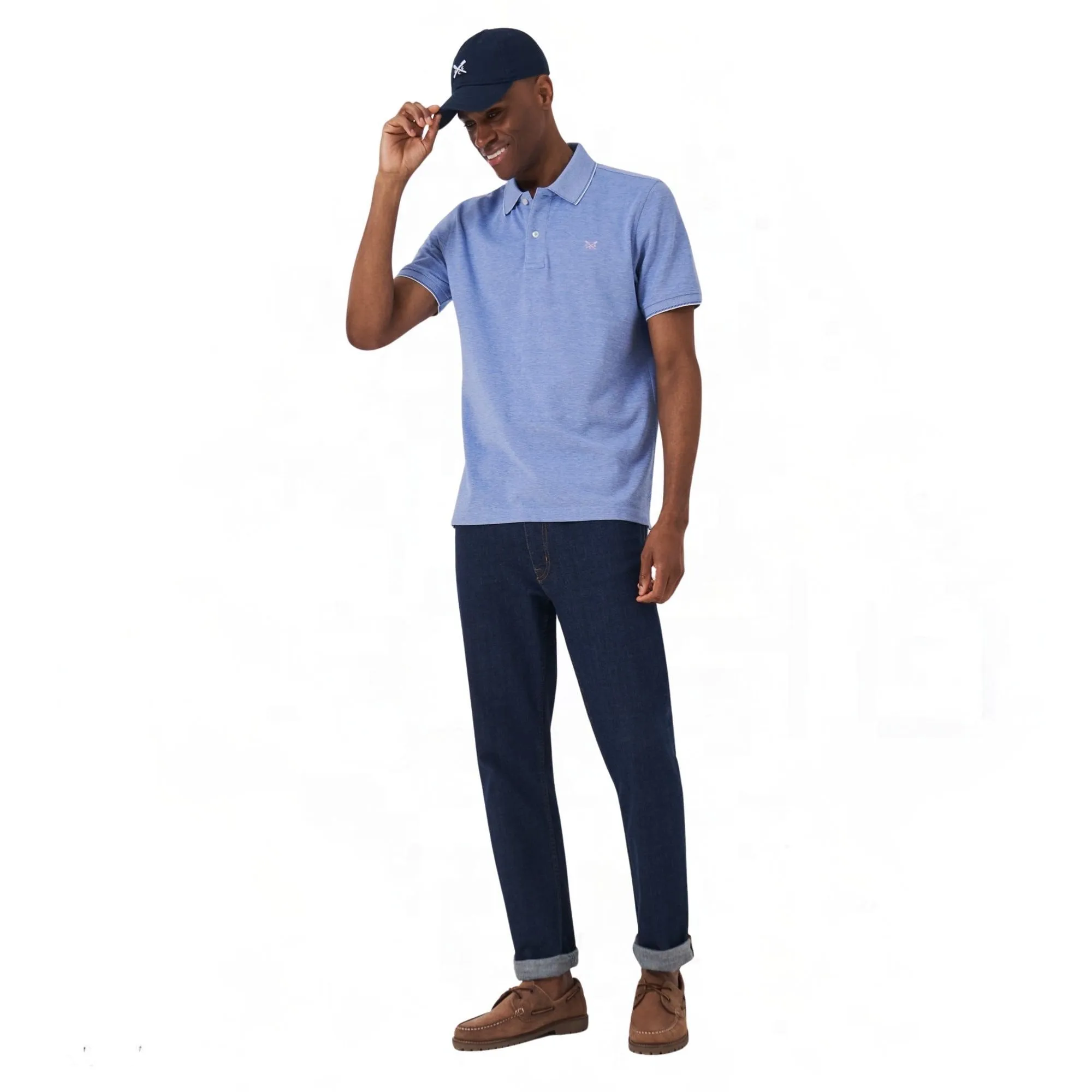 Mens Oxford Pique Polo Shirt