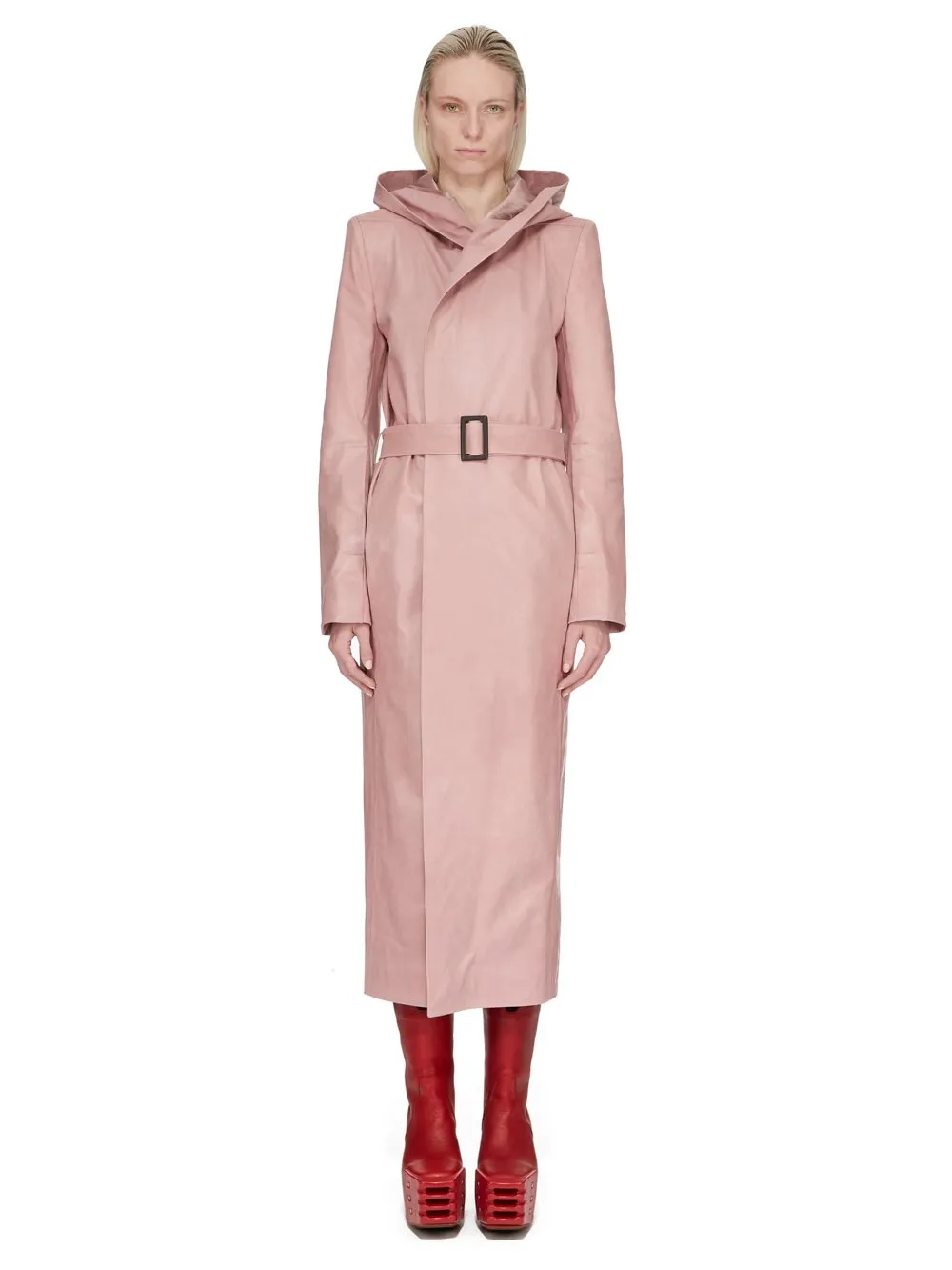MINIMAL SLIM DRELLA HOODED DUSTY PINK