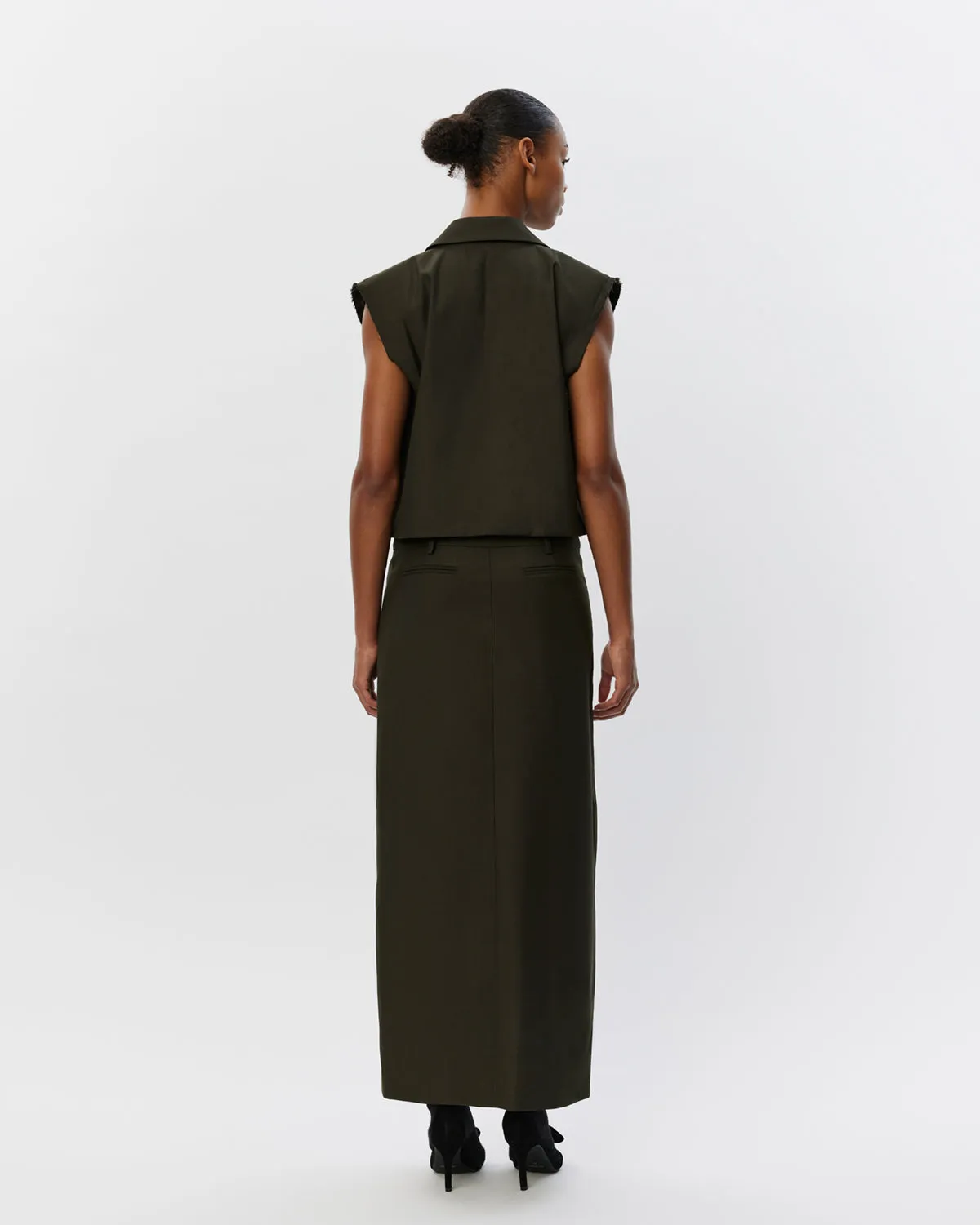 NADALIESW SKIRT - olive