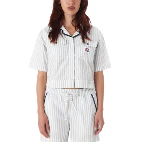OBEY SERENA UTILITY SHIRT // GOOD GREY MULTI