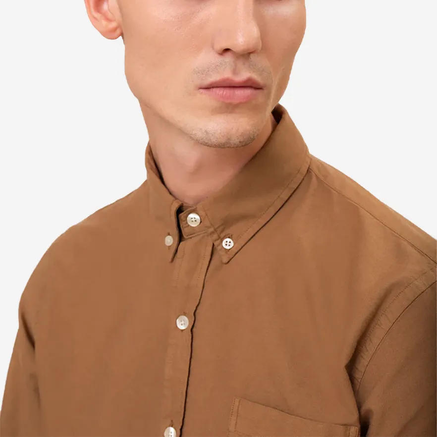 Organic Button-Down Oxford Shirt - Purple Haze