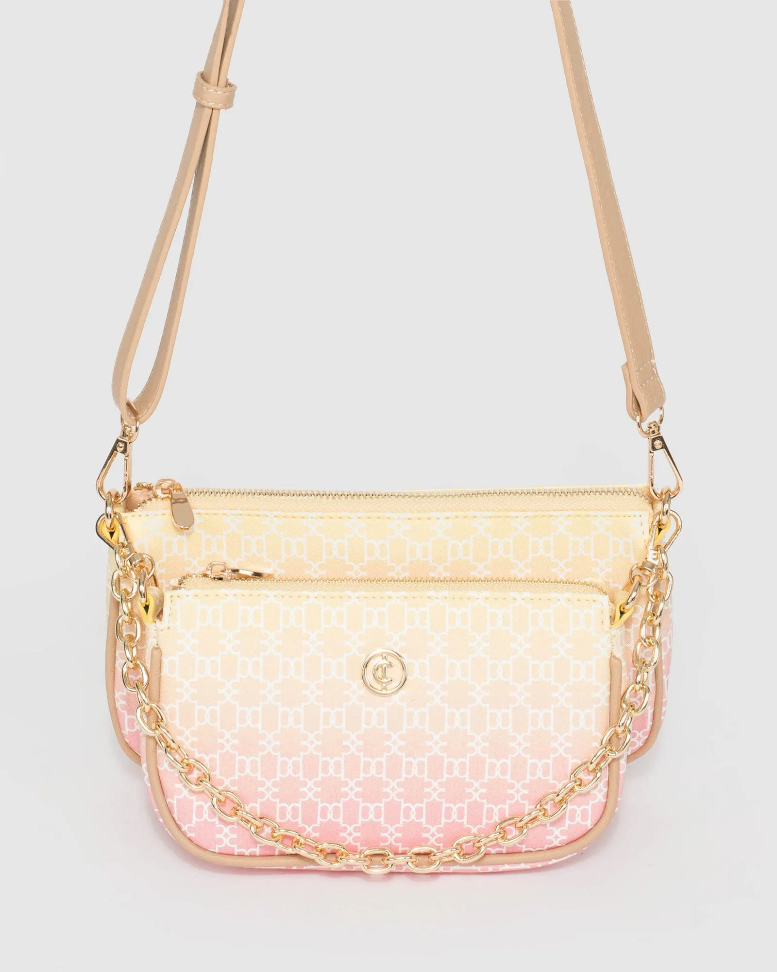 Print Vivian Chain Crossbody Bag