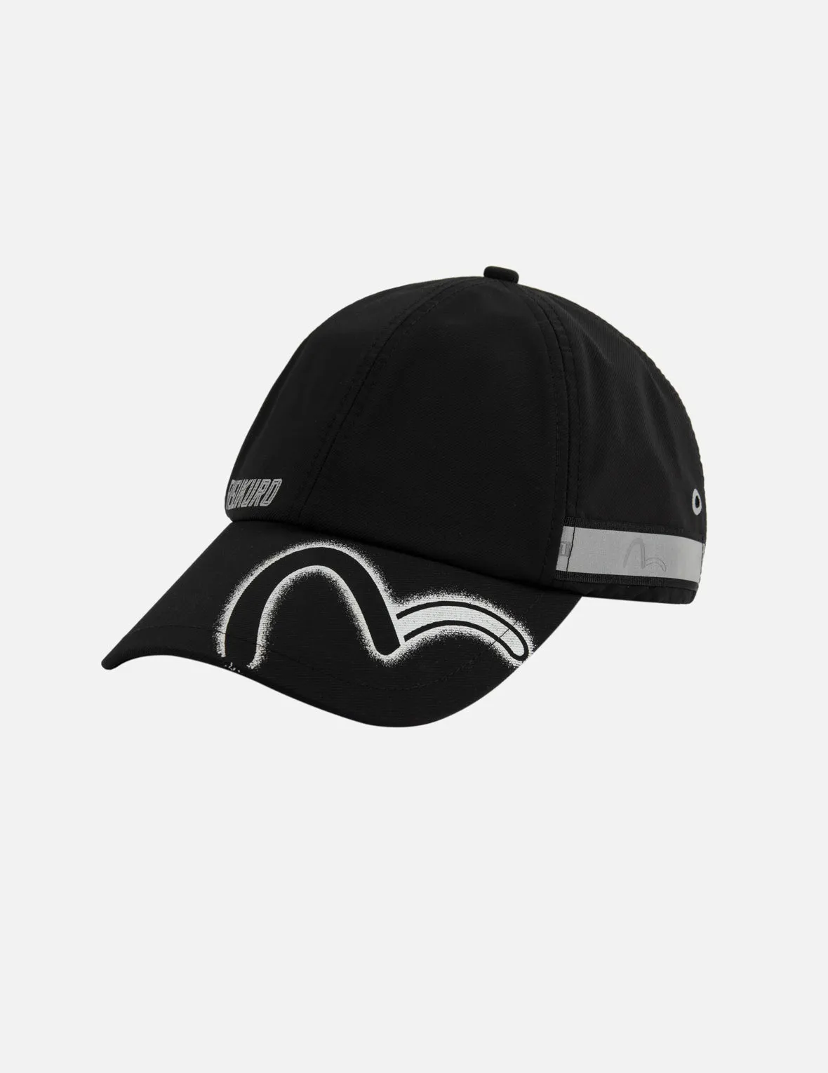 Reflective Tape Logo Print Cap