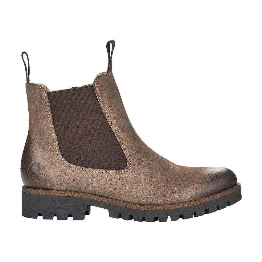RIEKER LUG SOLE CHELSEA WITH ZIP MUD - WOMENS