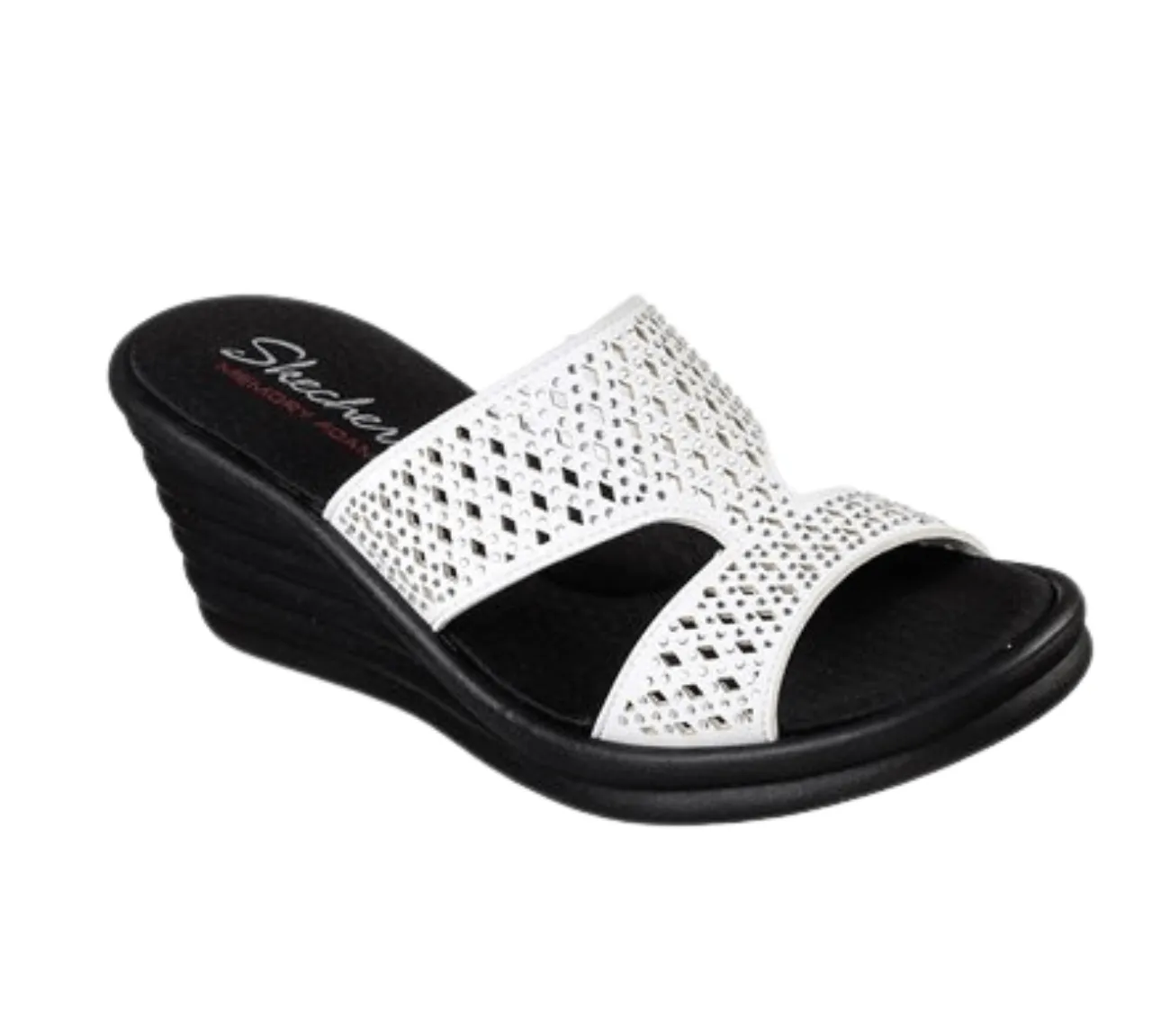 Skechers Women's Rumbler Wave-Ibiza Summer Slide Sandal