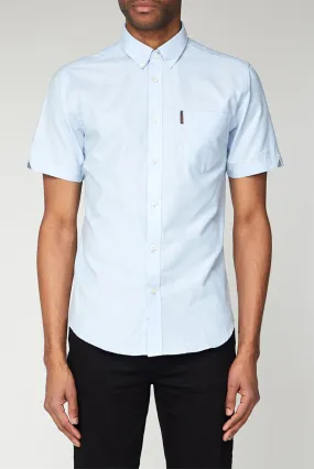 Sky Blue Short Sleeved Oxford Shirt
