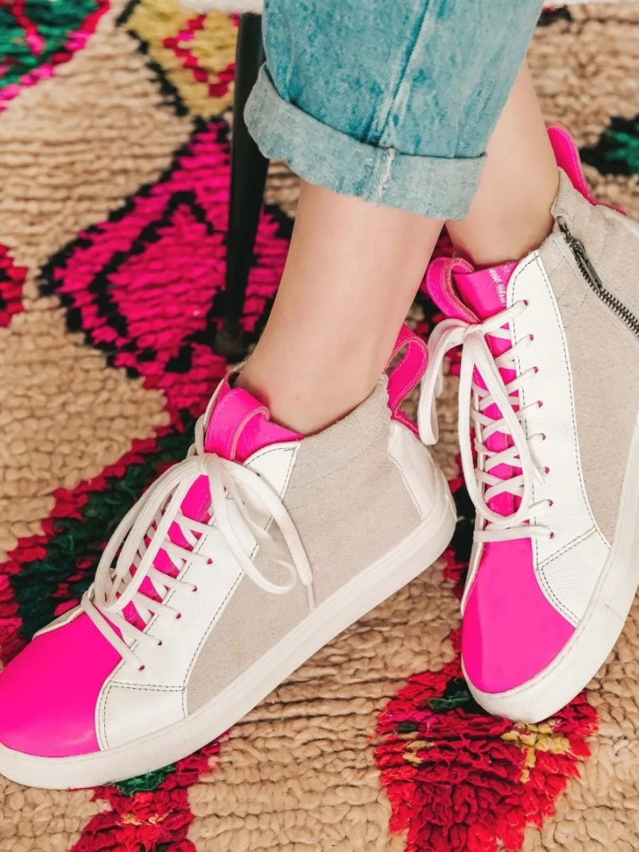 sneakers for women Pink - PM001 Neon Pink | PAUL MARIUS