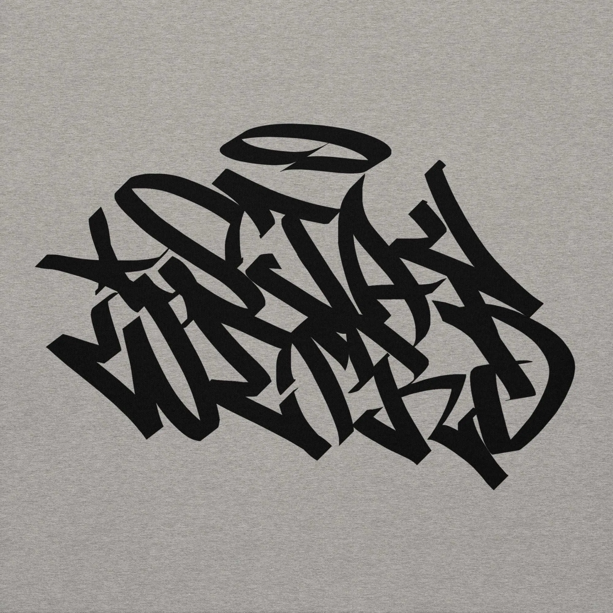 Stay Weird Graffiti Tag Hoodie | Gray