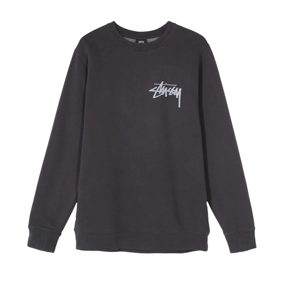 Stüssy Stock Pig. Dyed Crew (Black)