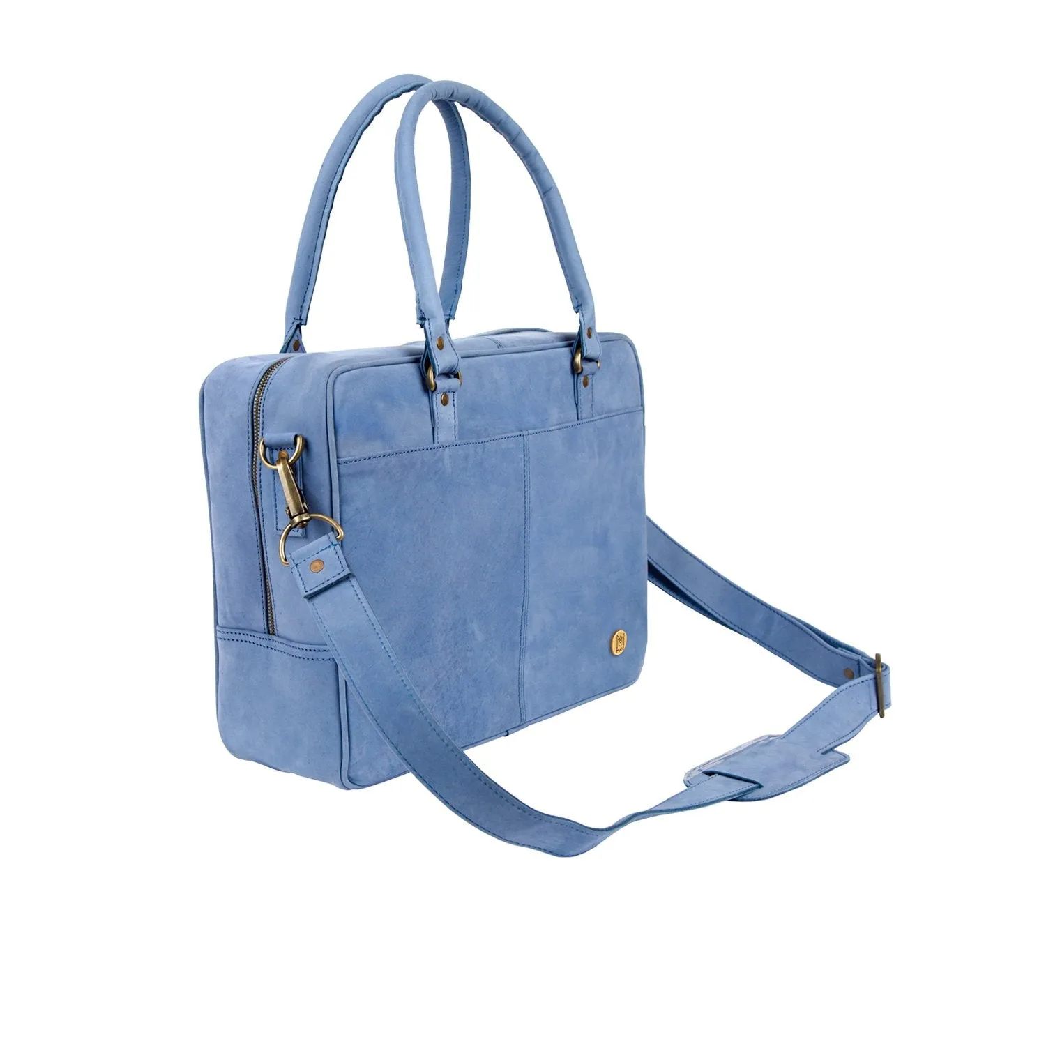 The Oxford Zip-up (Blue Suede)