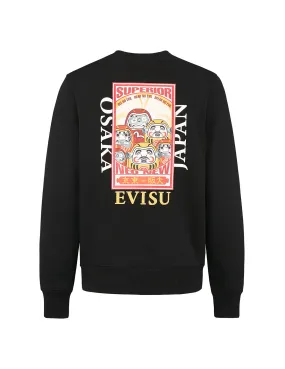 Three Wise Darumas Poster Print Sweatshirt
