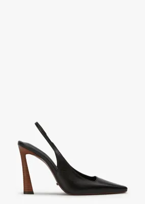 Tiger Black Como Heels