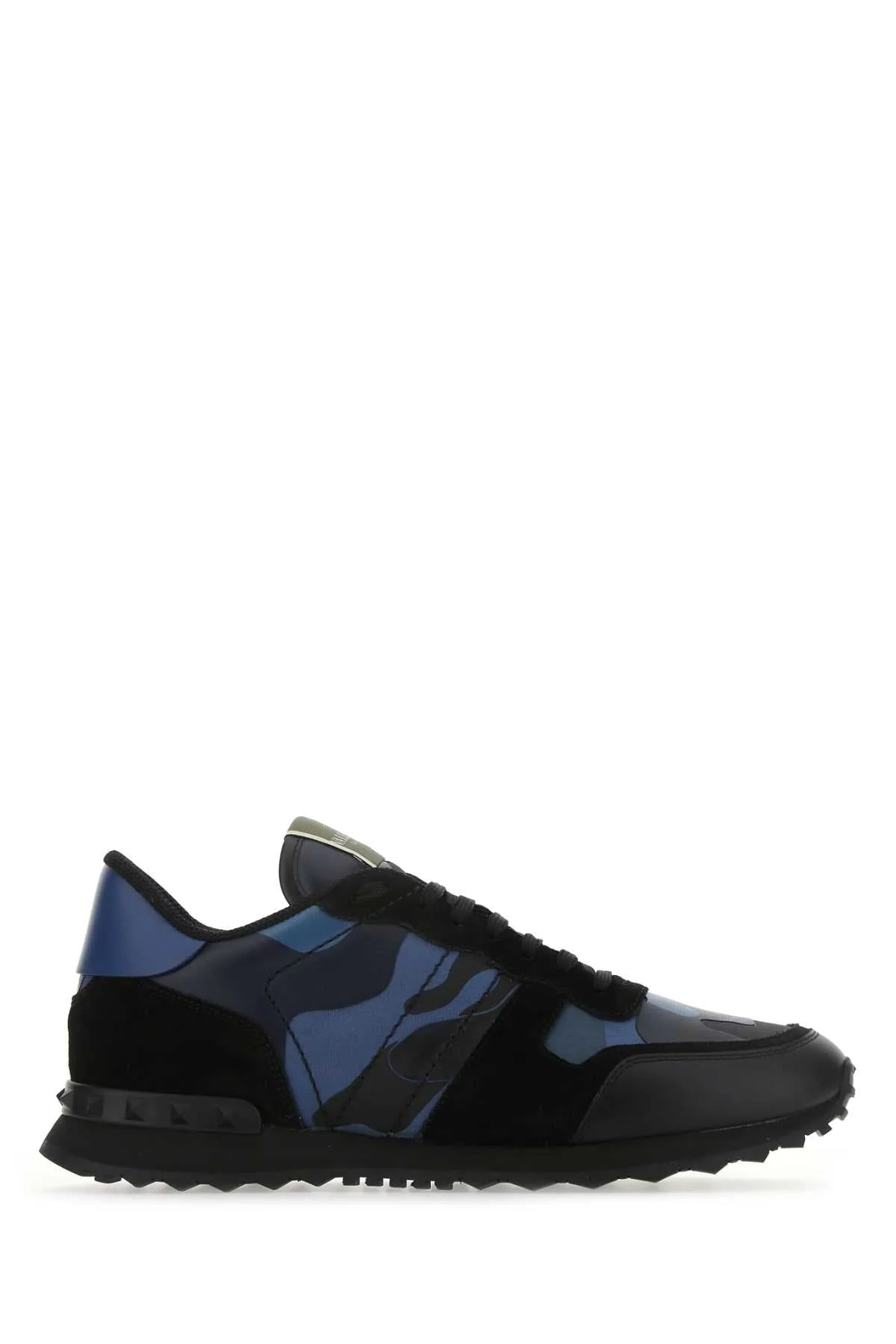 Valentino Garavani Multicolor Fabric And Nappa Leather Rockrunner Camouflage Sneakers