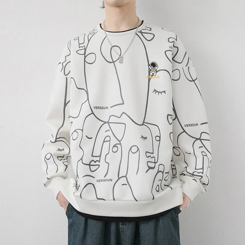 VERSDUN Astronaut Vector Art Sweatshirt