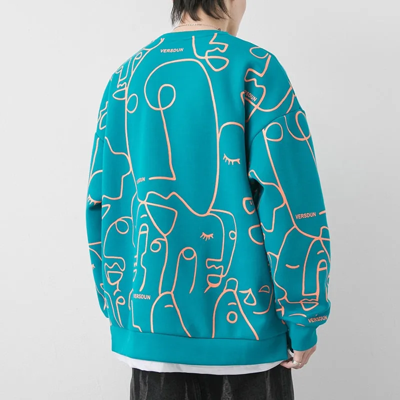 VERSDUN Astronaut Vector Art Sweatshirt