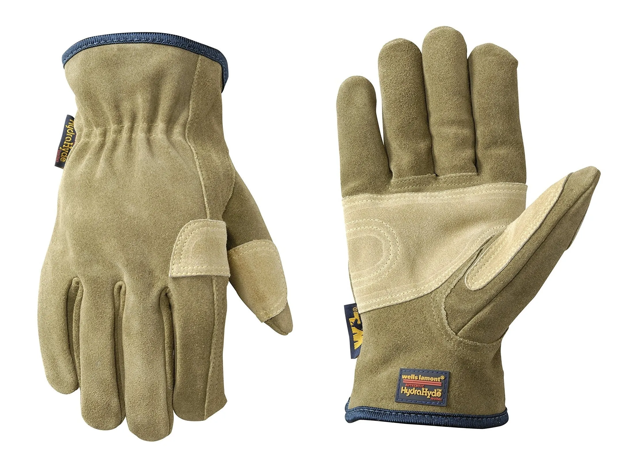 Wells Lamont Men's HydraHyde Suede Cowhide Fencer Gloves Medium