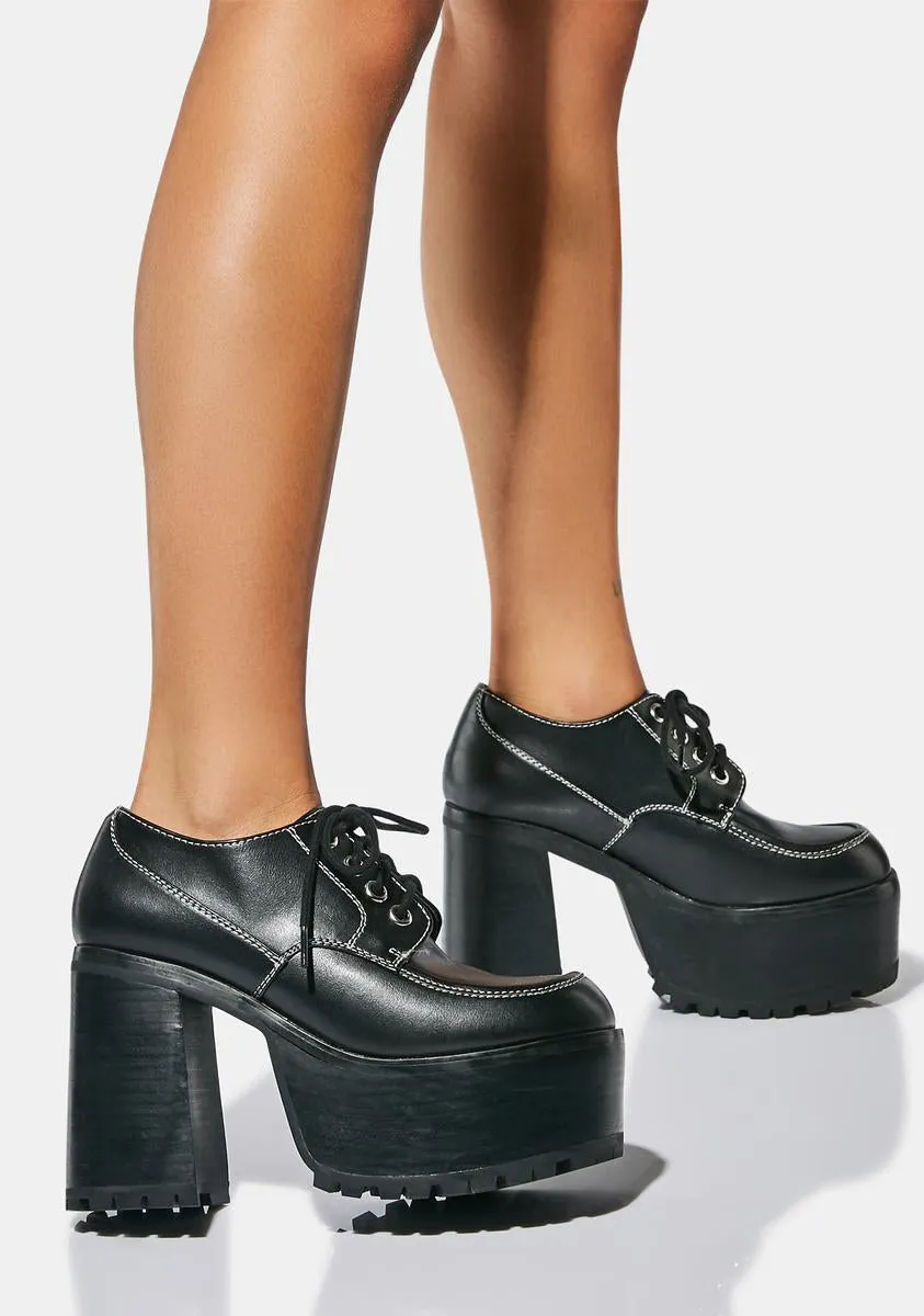 With The Tide Platform Oxfords-